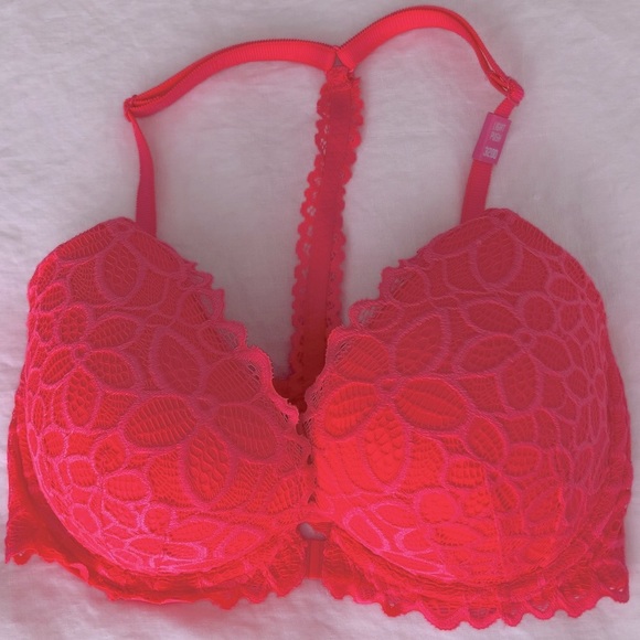 NWT Victoria’s Secret PINK lace push-up racerback bra - Picture 2 of 4